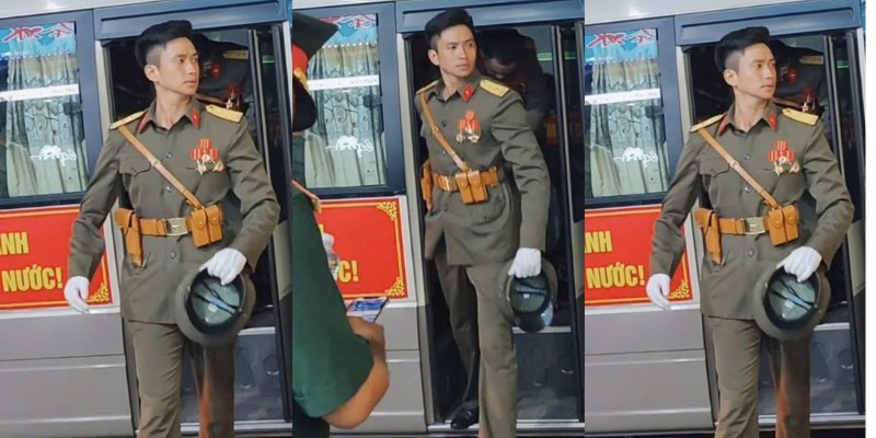 Khoảnh khắc bước xuống xe như nam thần của Lê Hoàng Hiệp