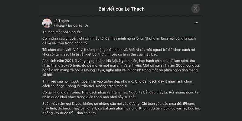 Bài tố cô nàng bào tiền người yêu để mua sắm cho bản thân “sống ảo”