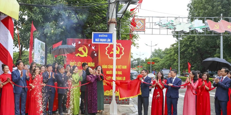 Lễ đặt tên đường Ngô Mạnh Lân tại Điện Biên diễn ra ngày 26/8/2025