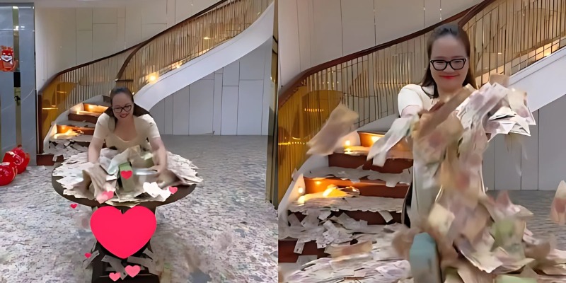 Màn khoe tiền của nữ đại gia Hoàng Hường khiến dân tình bàn tán xôn xao