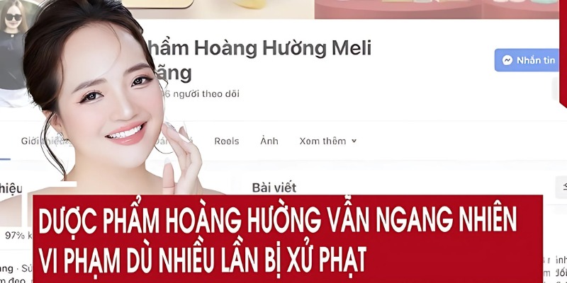 Hoàng Hường từng nhiều lần bị xử phạt do quảng cáo sản phẩm quá lố